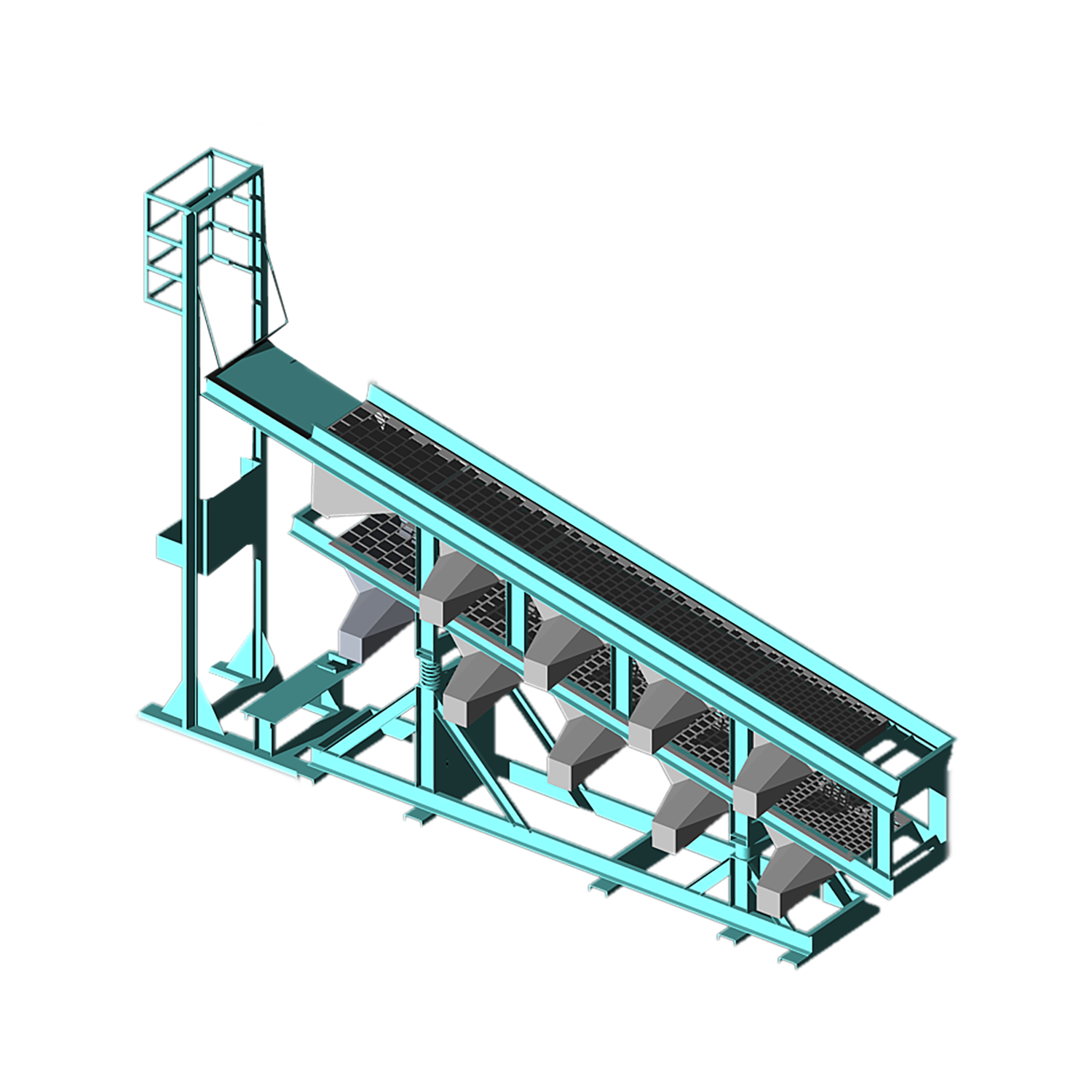 Peneirador Dupla Calha - 2 Decks