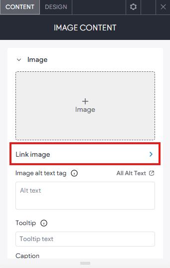 How to link from an image in CCH Web Manager.