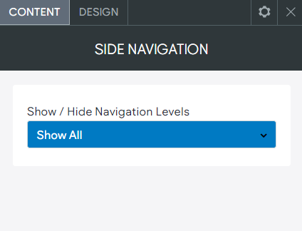 The CONTENT tab options of the Events widget highlighting adding new event.