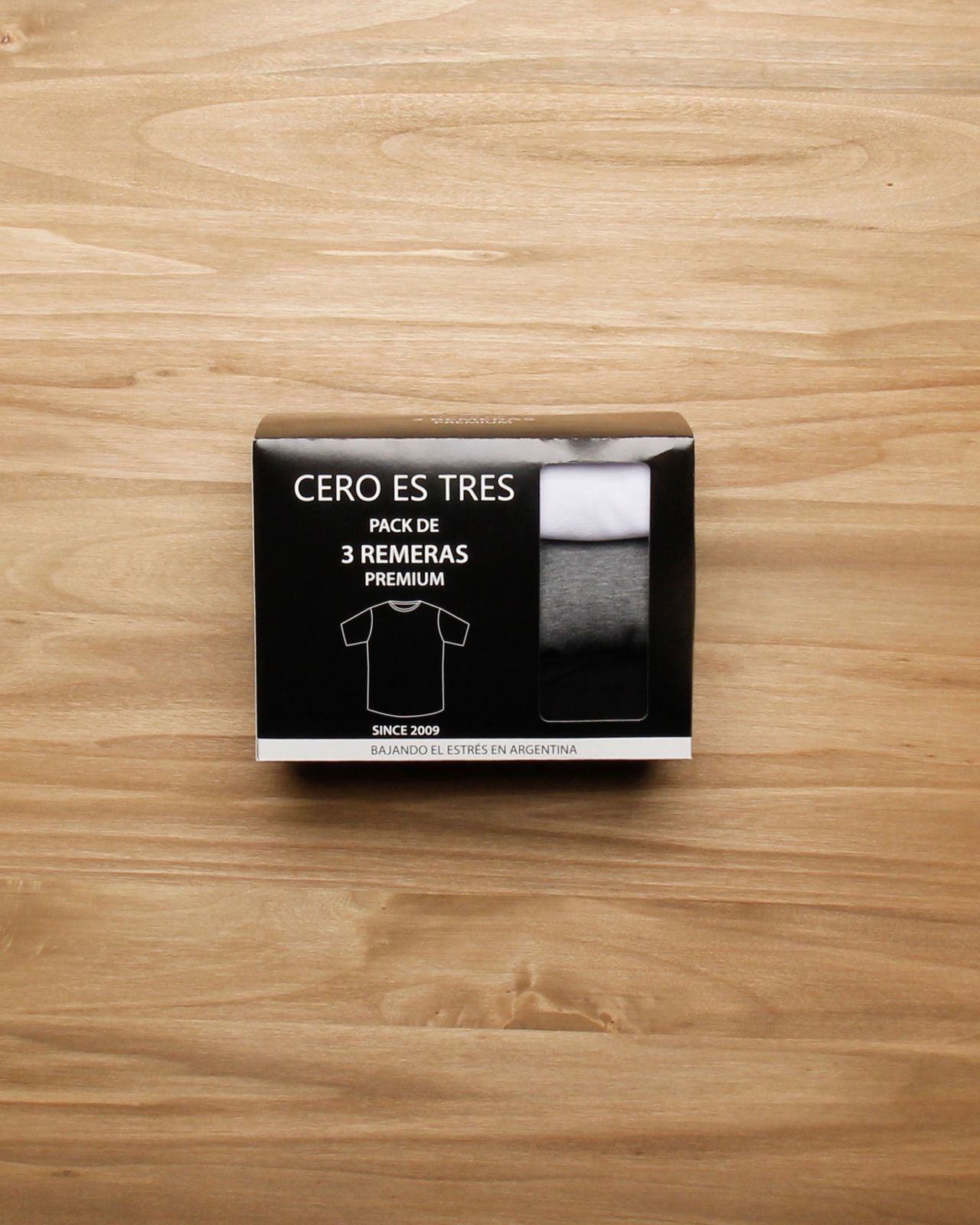 REMERA BASICA TRIPACK