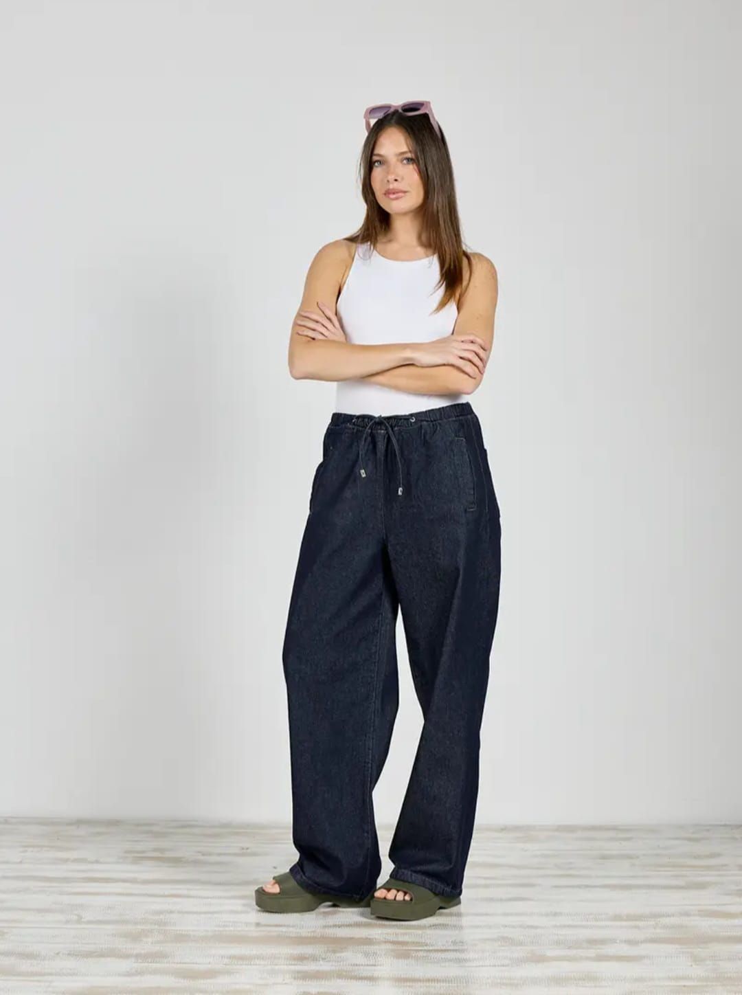 JEANS BAGGY CINTURA ELASTIZADA