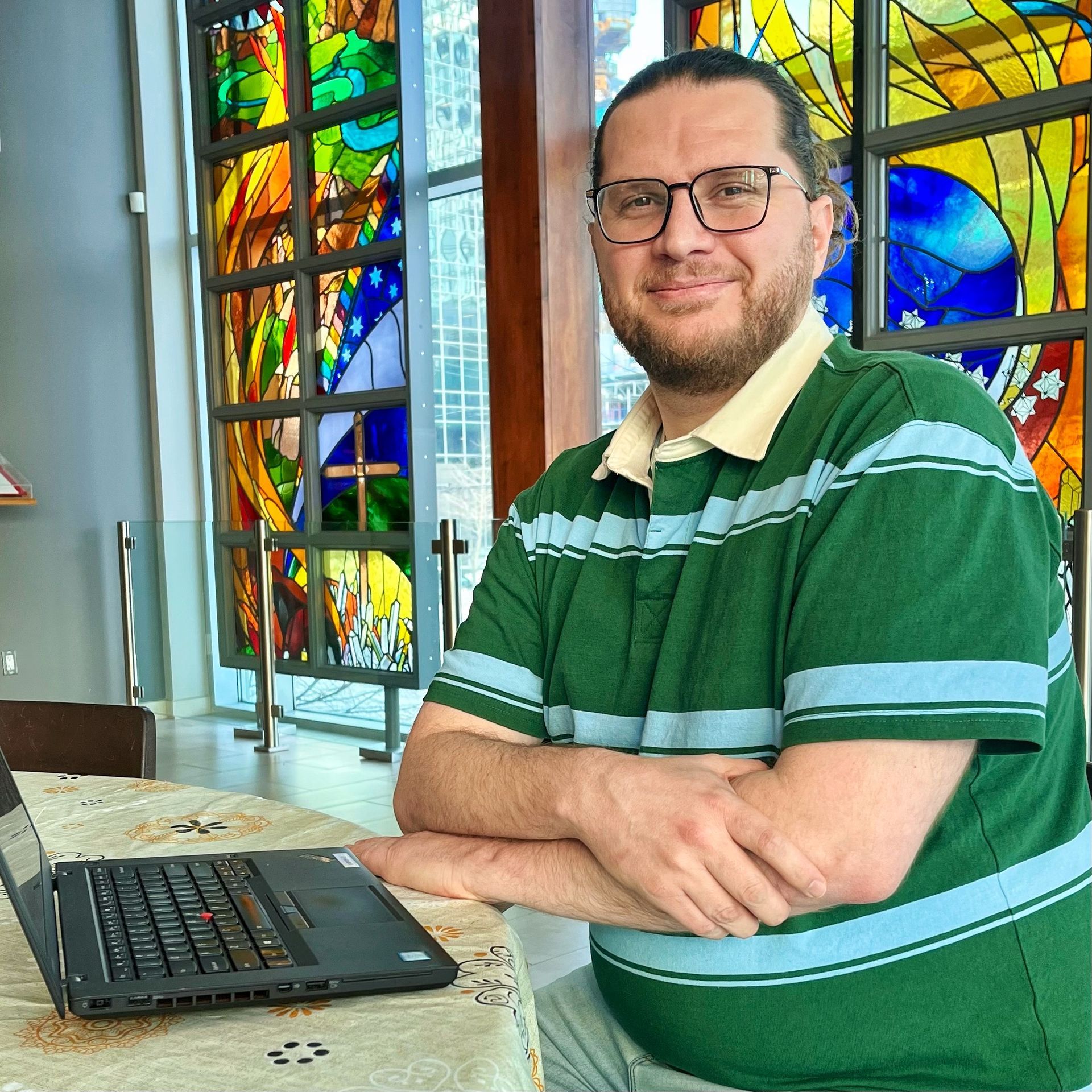 Photo of Ebrahim Alia our Program Coordinator for Rainbow Seniors