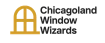 Logo for Chicagoland Window Wizards: a gold window icon next to the company name in black text.