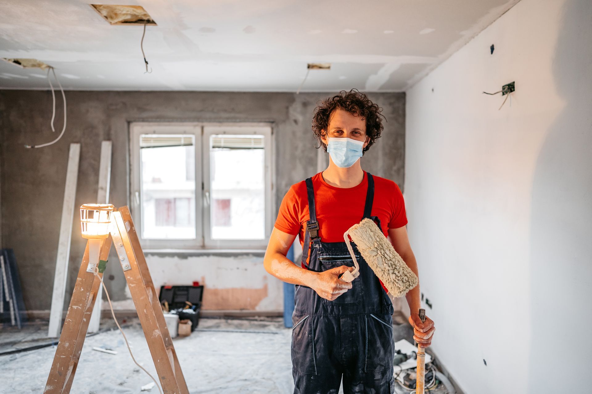 A Man Wearing A Mask | Runcorn, QLD | GHM Painting Services