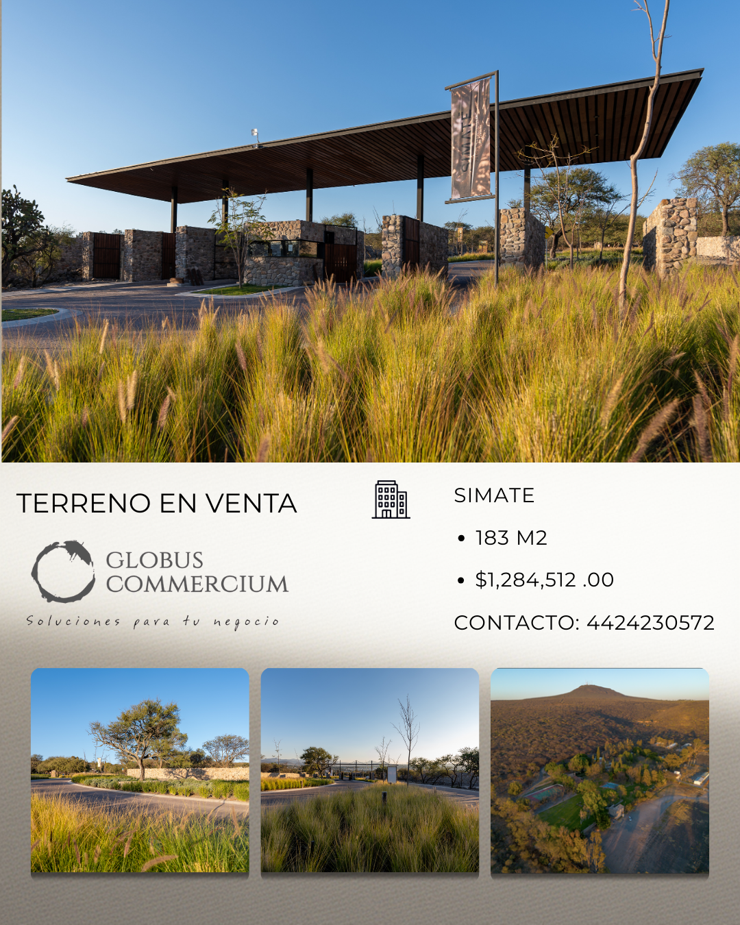 TERRENO EN VENTA SIMATE 183 MT2