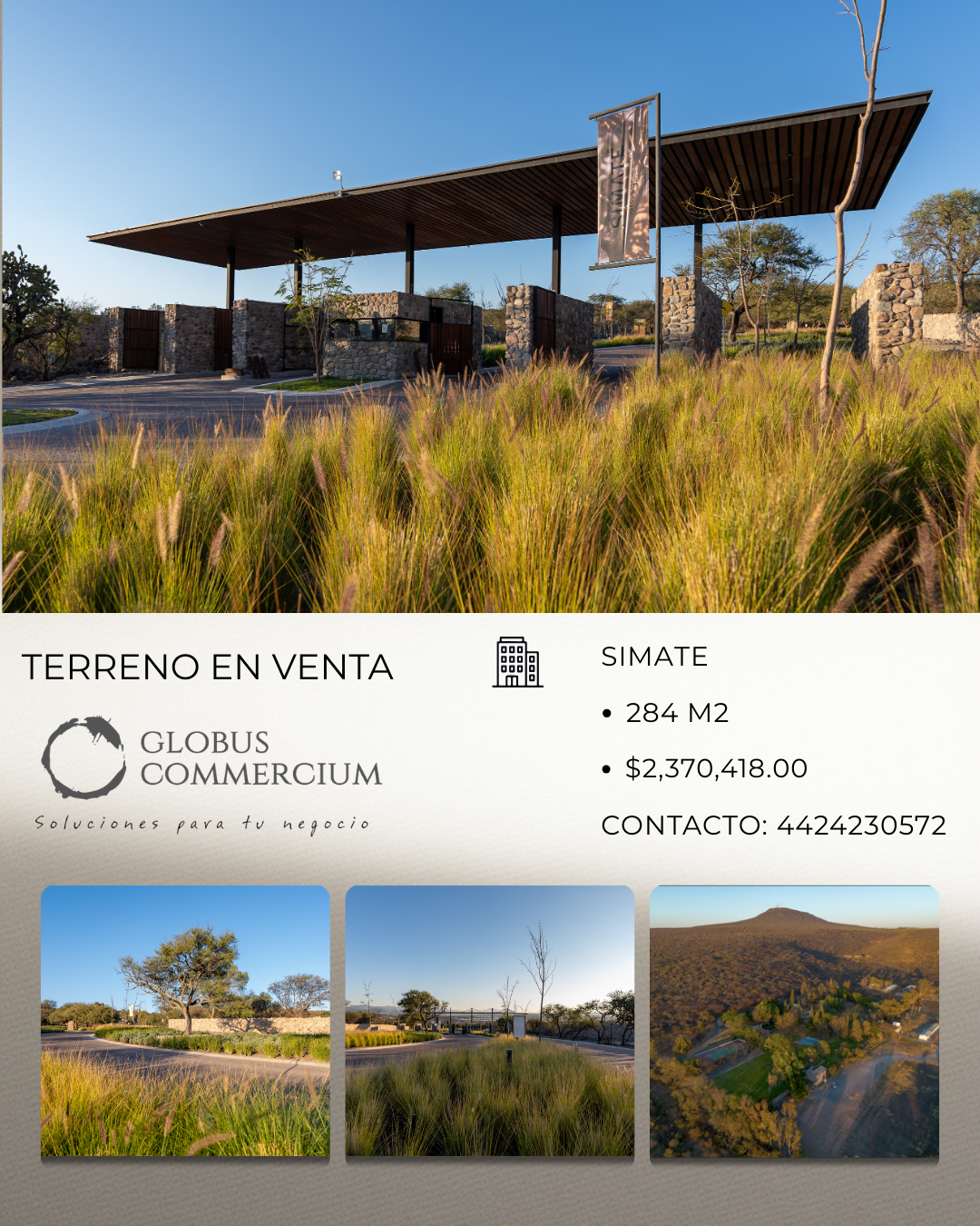 TERRENO EN VENTA SIMATE 284 MT2