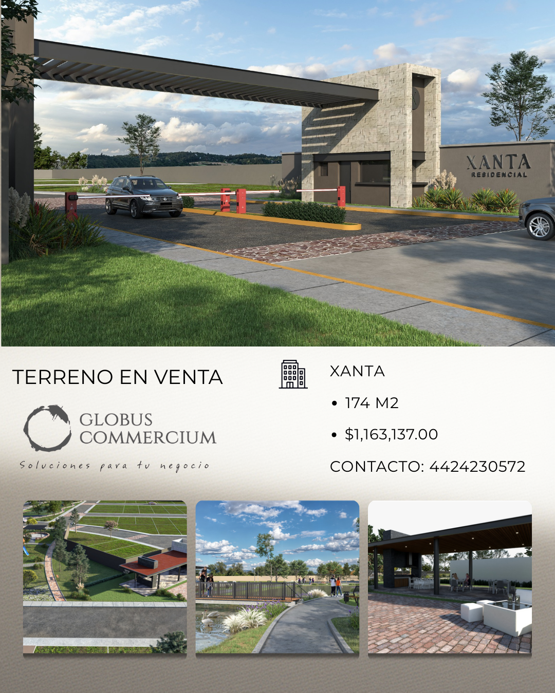 TERRENO EN VENTA XANTA 174 MT2