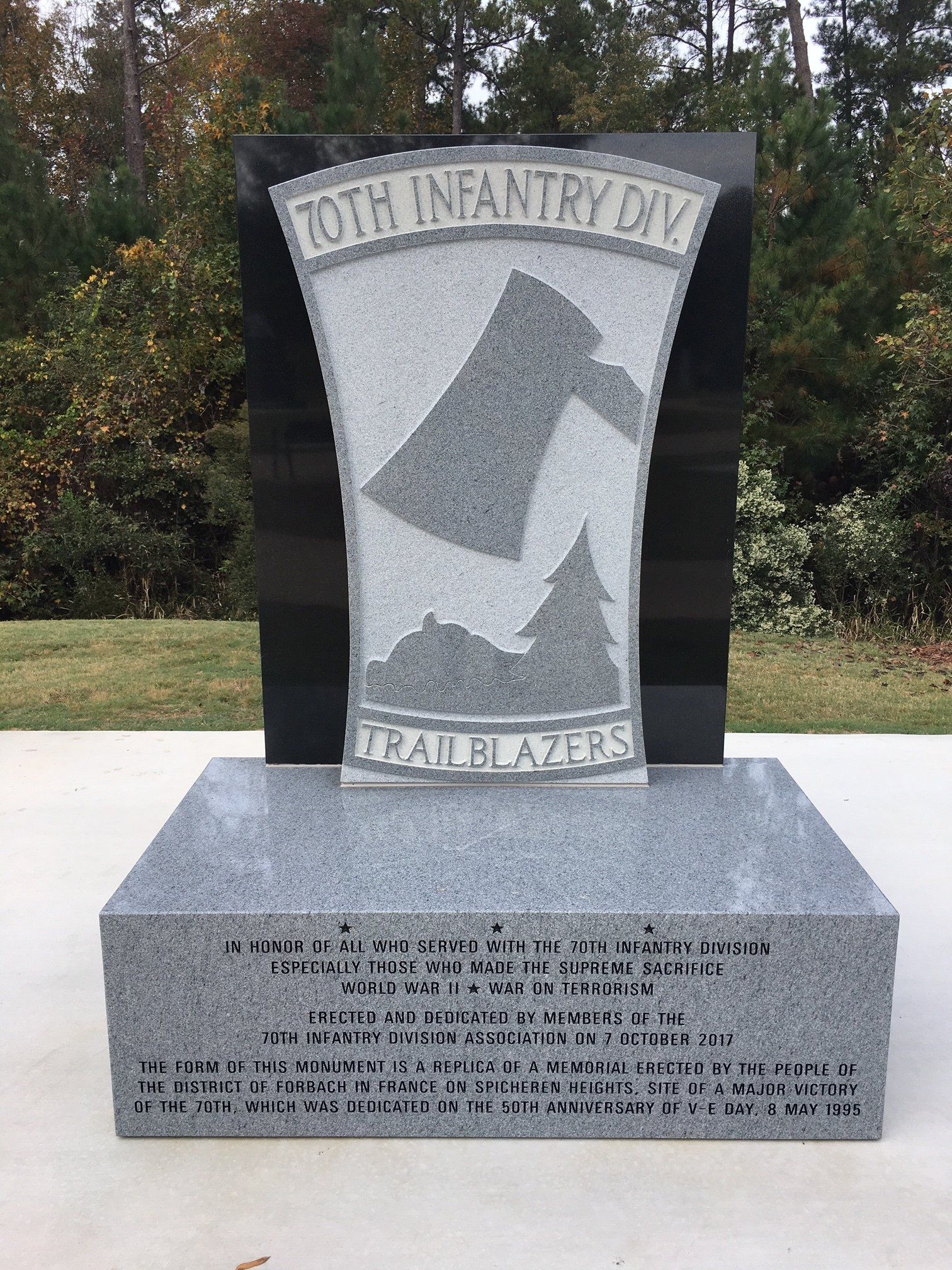 Front of the Memorial of Veterans — Columbus, GA — Columbus Monument Company