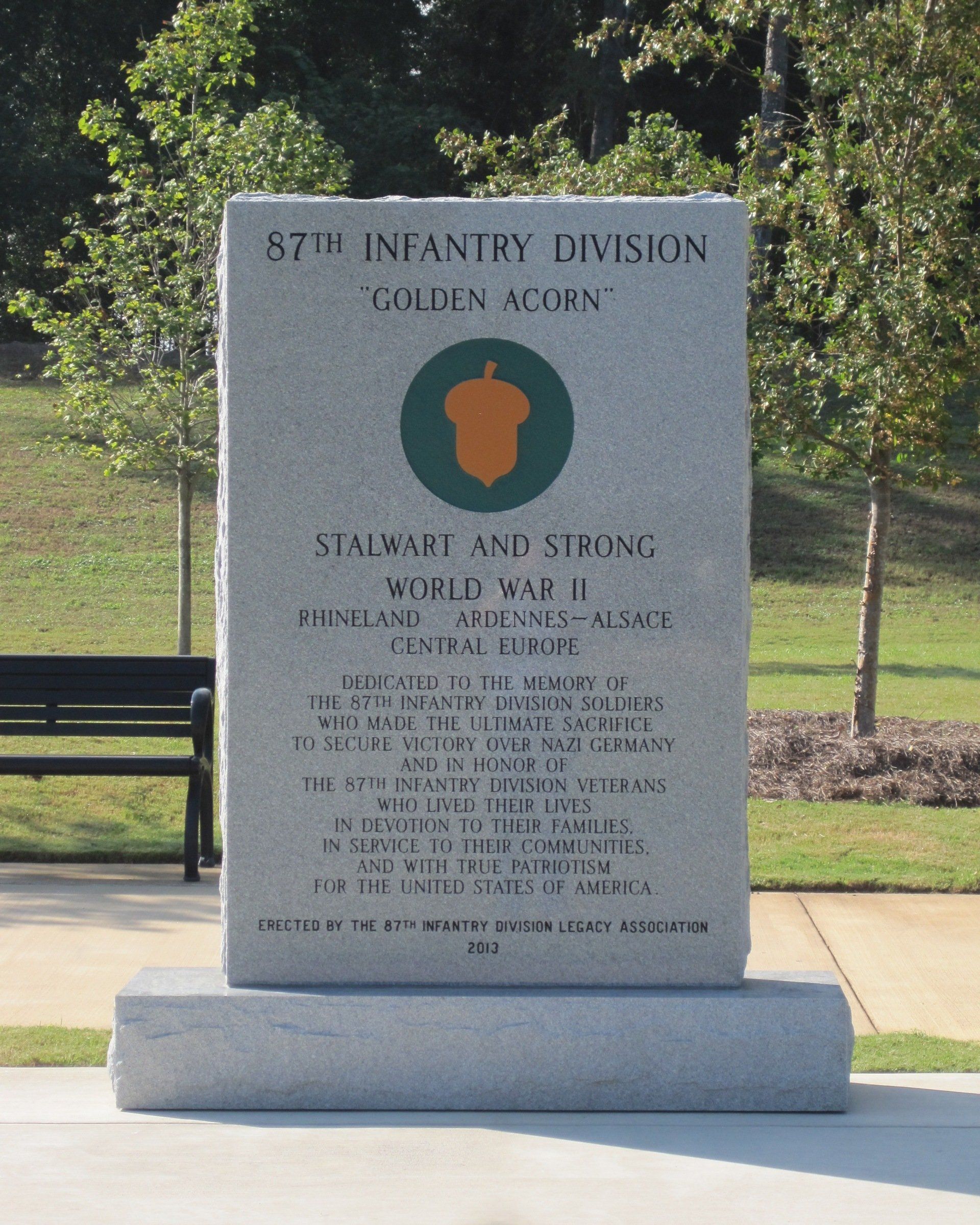 Infantry Division Veterans — Columbus, GA — Columbus Monument Company