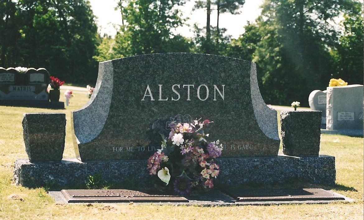 Alston's Grave — Columbus, GA — Columbus Monument Company