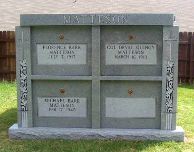 Matteson Mausoleum — Columbus, GA — Columbus Monument Company