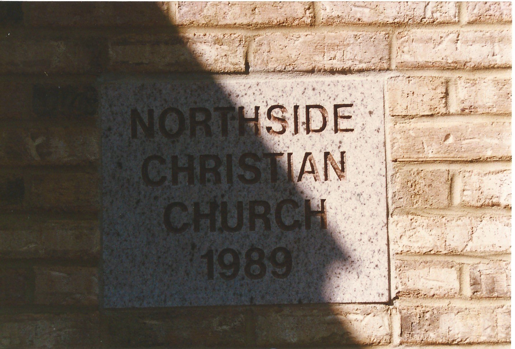 Northside Christian Church Stone Plate — Columbus, GA — Columbus Monument Company