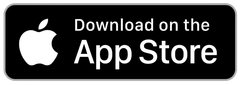 A black and white app store icon that says `` download on the app store ''.