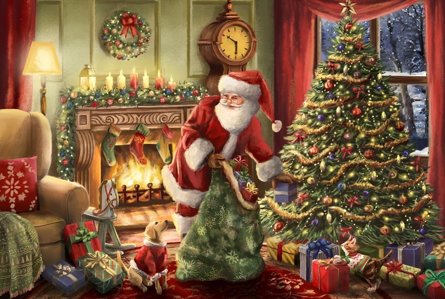 Urmăriți-l pe Moș Crăciun pe 24 decembrie: vedeți-l cu renii împărțind cadouri copiilor din lume.