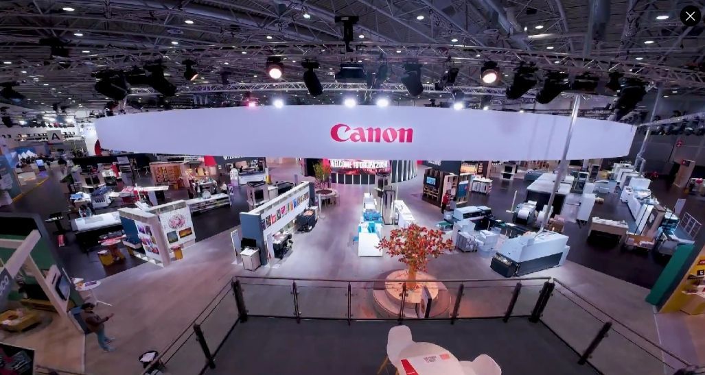 Canon, anunțând succesul participării lor la târgul comercial Drupa 2024.