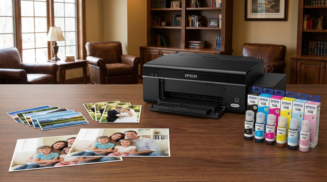 O fotografie color imprimată impecabil, cu detalii clare și culori vibrante.