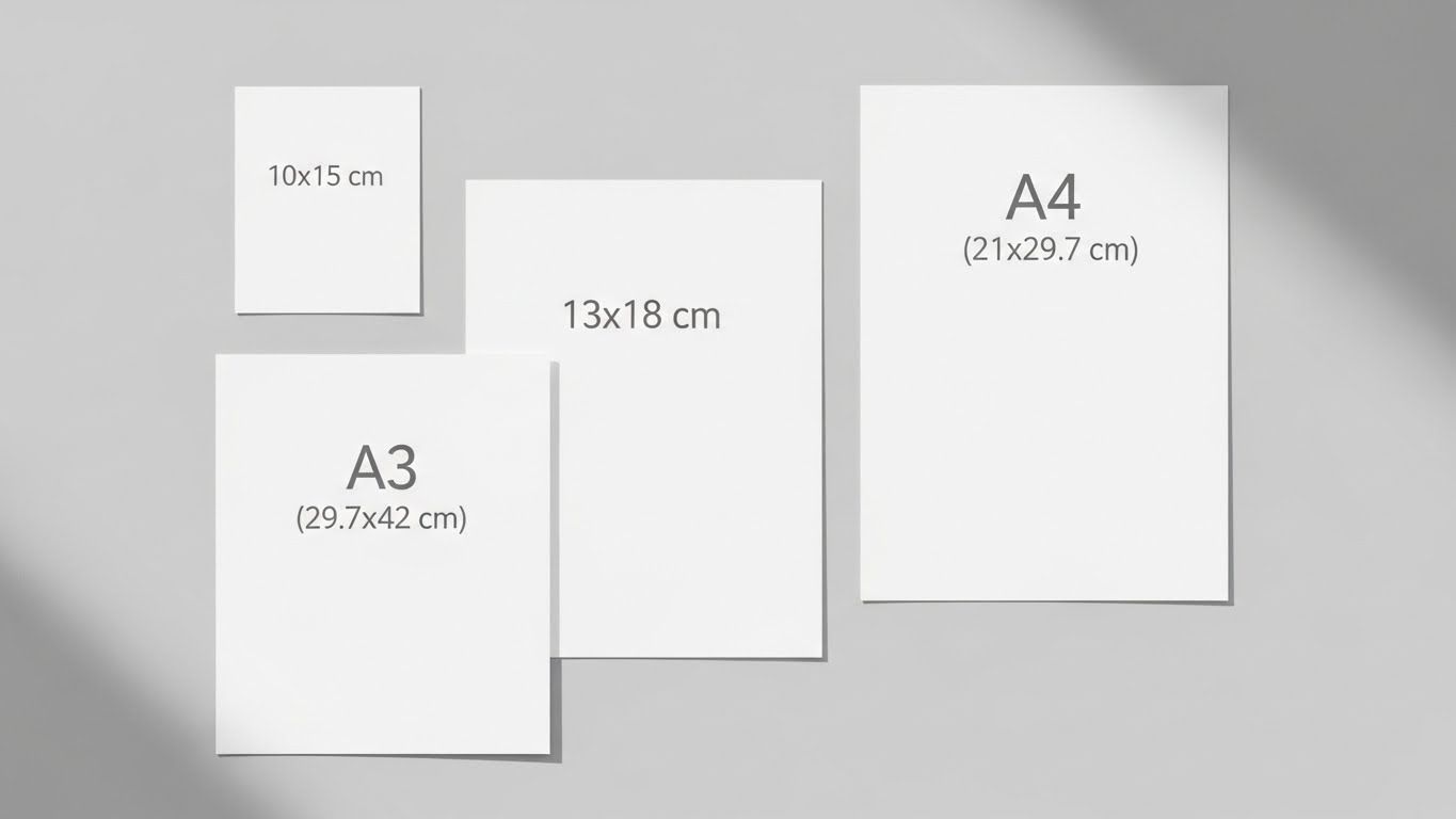 Formate imprimare poze: 10x15, 13x18, 20x30cm. Servicii printare foto rapide București.