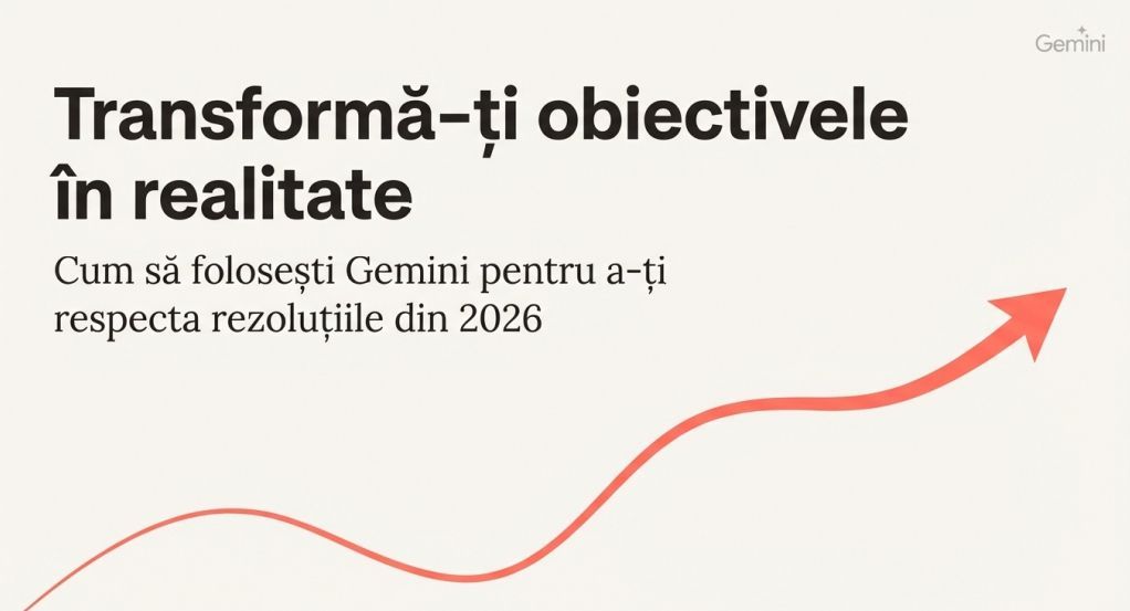 Transformă-ți obiectivele în realitate cu Gemini! Ghid: cum să-ți ții rezoluțiile pentru 2026. 