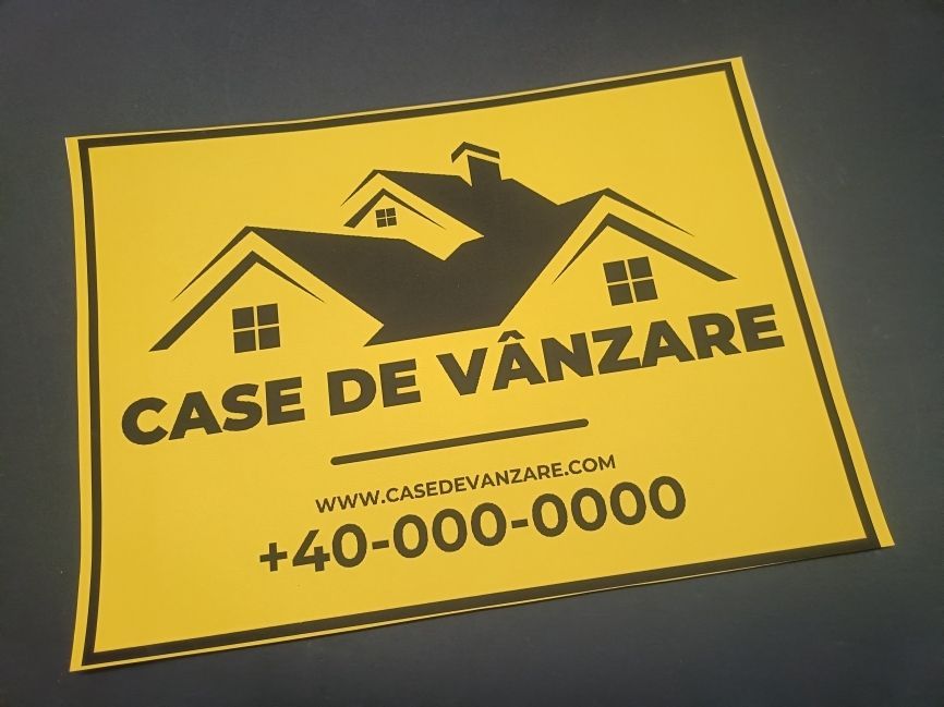 Descoperă bannerele de vânzare de la Stancu Print, imprimate pe vinil autoadeziv repoziționabil de format larg A1, perfecte pentru a atrage atenția asupra proprietăților tale imobiliare. Folosind tehnologia avansată de imprimare, asigurăm culori vibrante și rezistență în timp, făcând fiecare banner să iasă în evidență. Ideale pentru agenții imobiliare și dezvoltatori, aceste bannere sunt ușor de aplicat și de înlocuit, oferind flexibilitate maximă. Alege Stancu Print pentru soluții de imprimare profesionale care transformă traficul în clienți potențiali calificați.