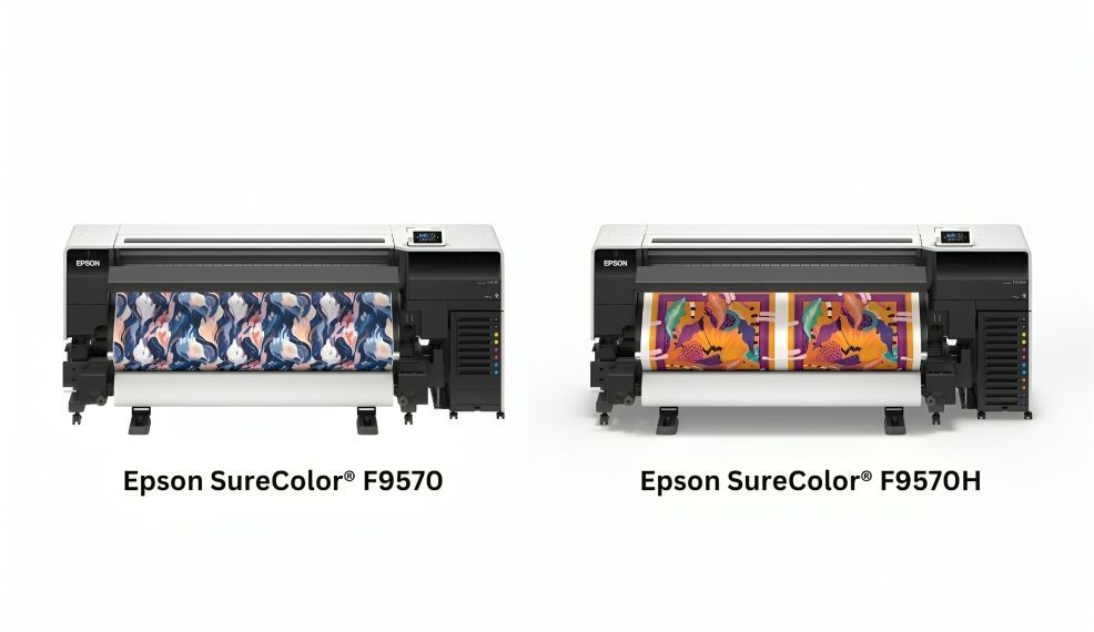 Epson SureColor F9570 și SureColor F9570H oferă imprimare avansată cu transfer sub colorant pentru medii cu volum mare.