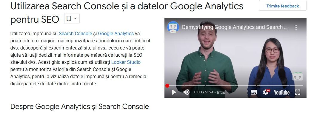 Utilizarea Search Console și a datelor Google Analytics pentru SEO: Optimizează-ți site-ul cu Looker Studio! Descoperă ghidul nostru complet.