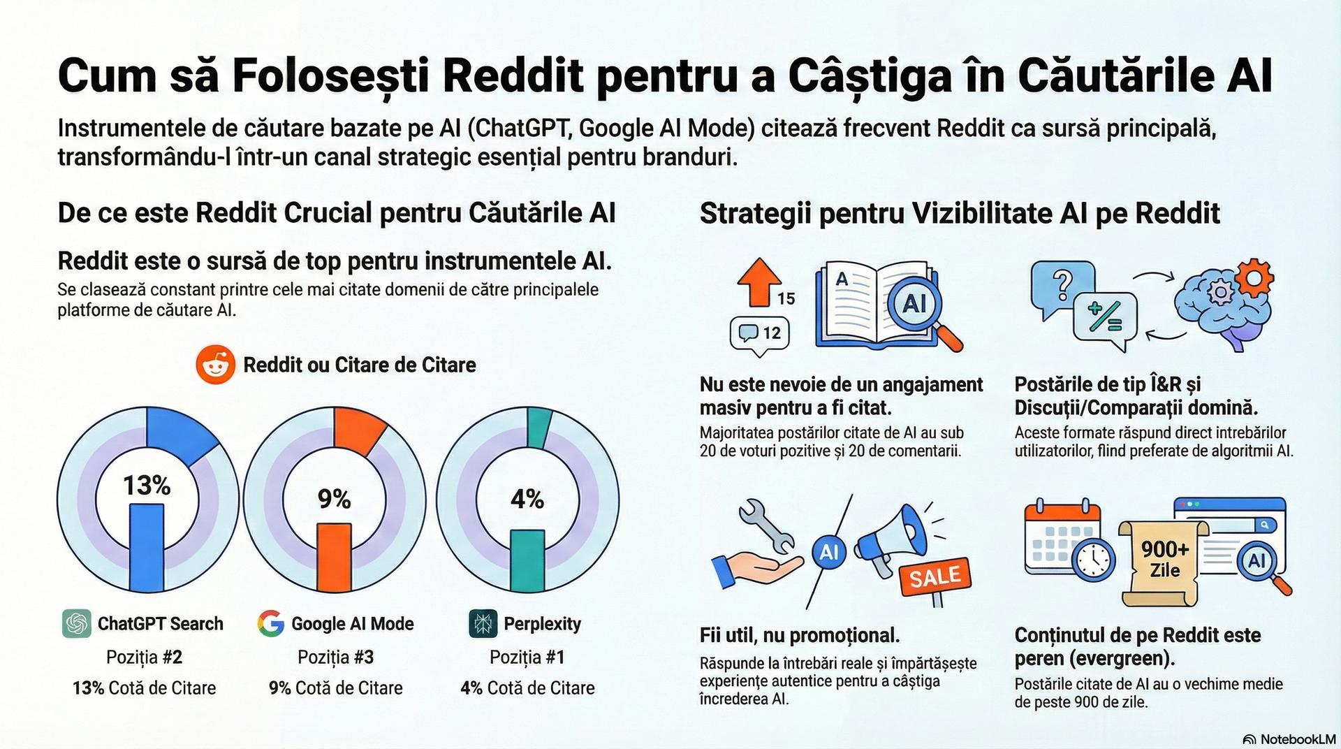  Strategii Reddit pentru vizibilitate maximă în AI Search  Ghid complet bazat pe date concrete