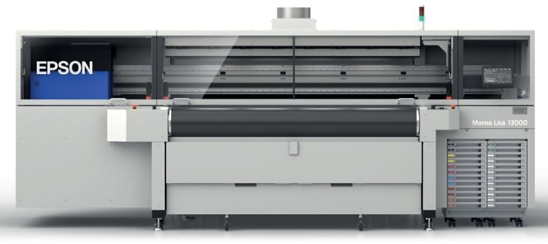 Epson a prezentat la drupa noua sa imprimantă digitală Monna Lisa 13000; o imprimantă digitală directă pe material textil, accesibilă ca preț, cu un singur pas, cu amprentă compactă, care oferă imprimare în linie folosind cerneluri pigmentare mai sustenabile.