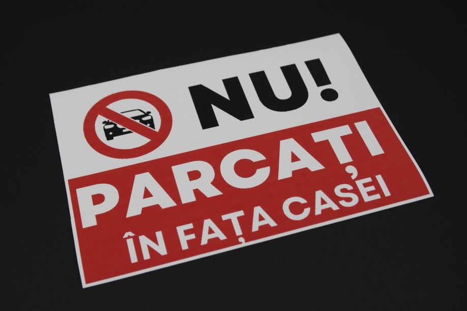 ndicatorul de parcare personalizat de la Stancu Print reprezintă soluția ideală pentru proprietarii care doresc să-și protejeze spațiul privat de parcare împotriva accesului neautorizat. Mesajul clar și vizibil