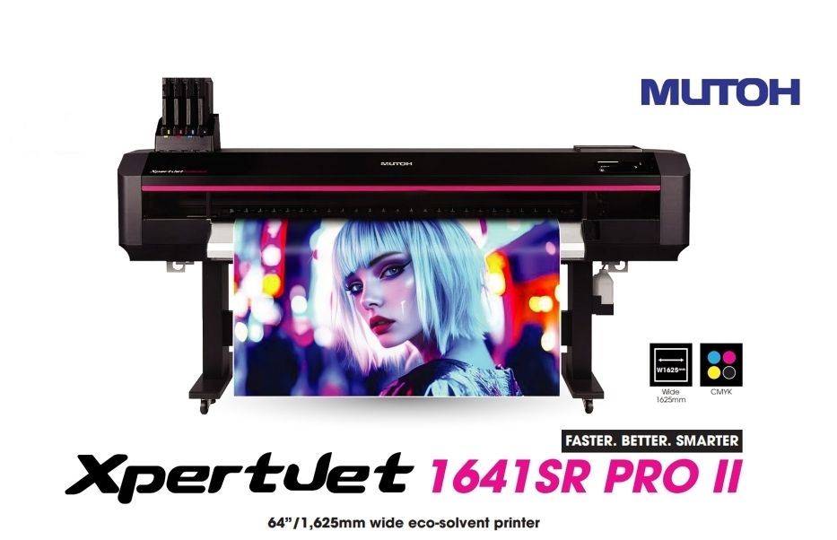 Imprimanta Eco-Solvent Mutoh XpertJet 1641SR Pro II oferă calitate superioară și eficiență maximă.