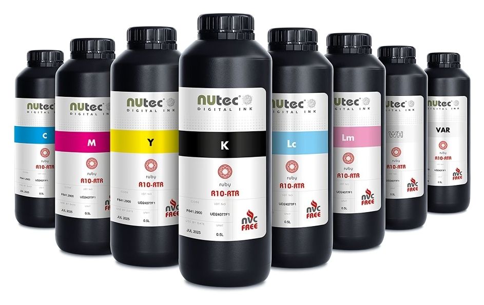 NUtec Digital Ink a anunțat lansarea unei noi game de cerneluri UV cu vâscozitate scăzută, Ruby R10-RTR, optimizată pentru capetele de imprimare Epson. 