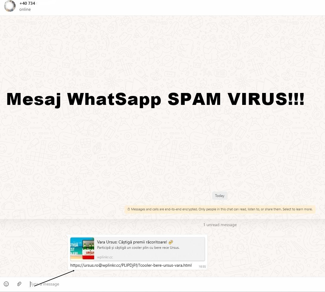 Cazul site-ului wplinkr.  cc, acest site este de tip phishing