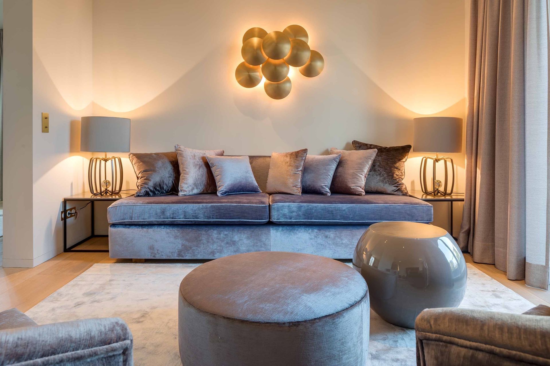 mansion, couch, lounger, pouff
