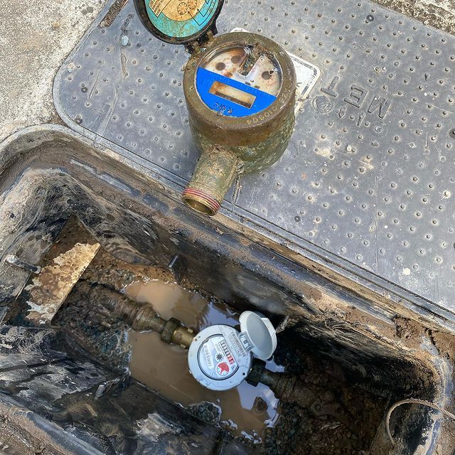 View Of Blocked Drain