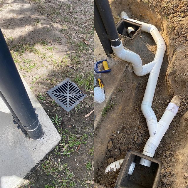 Clearing Of Blocked Drain In Backyard