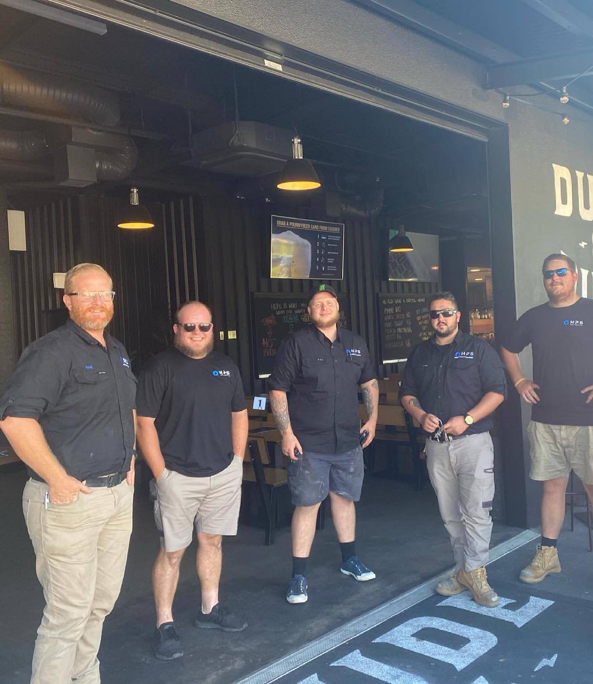 Honest Plumbing Solutions Team At Dude & Duke — Honest Plumbing Solutions in Narangba, QLD