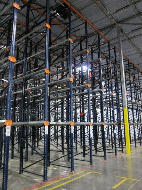 Storage Control Management — Drive-In Pallet Rack Inside the Warehouse in Grand Prairie, TX