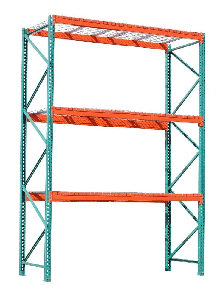Warehouse Pallet Racks — Green and Yellow in Color Pallet Rack in Grand Prairie, TX