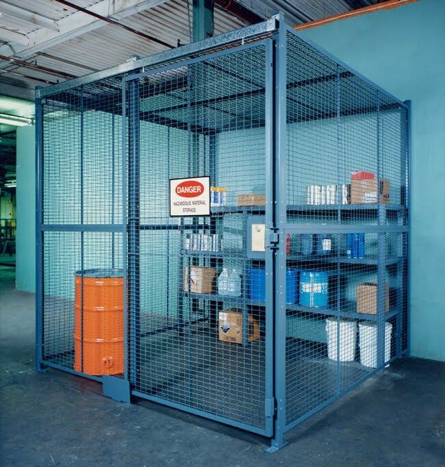 Storage Safety Importance — Dangerous Materials Inside the Wire Cage in Grand Prairie, TX