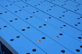 Blue Painted Rack — Warehouse Equipment Services in Grand Prairie, TX