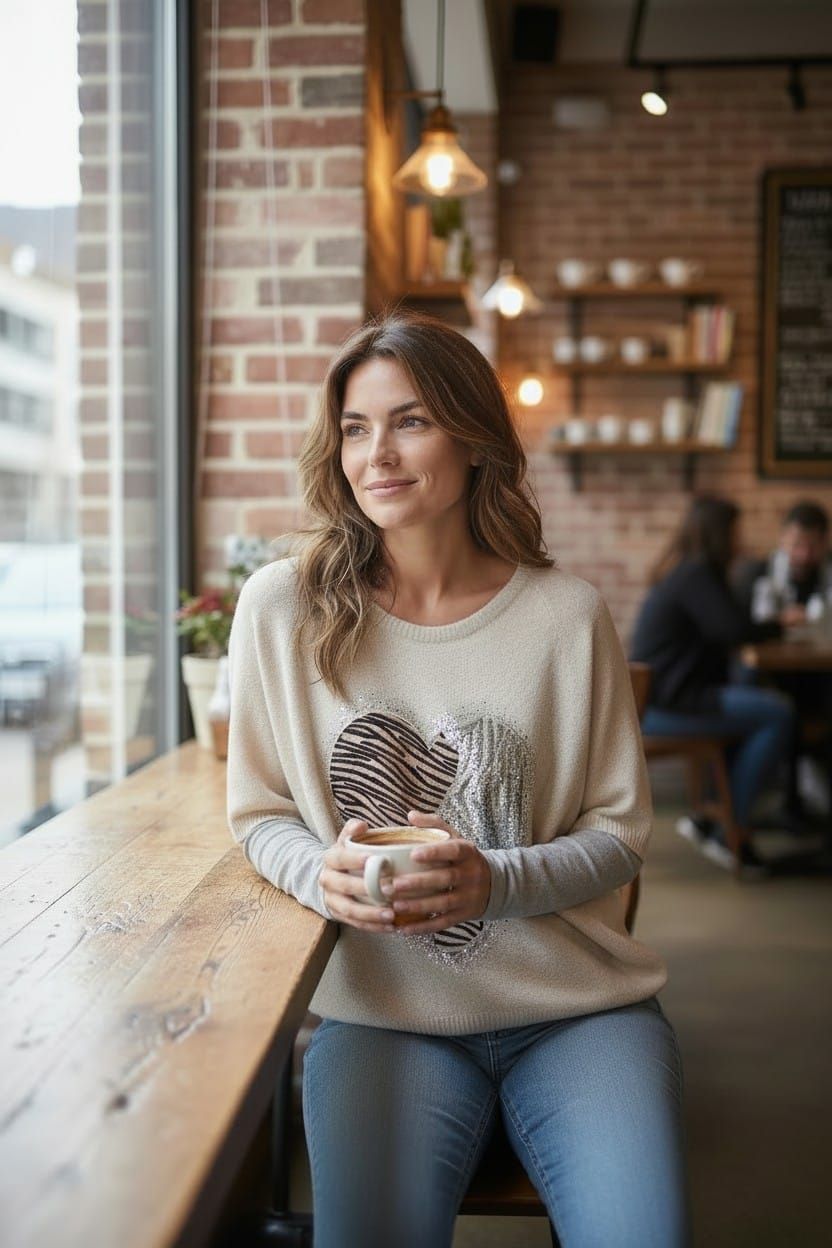 SUETER-CHALECO HEART