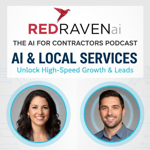 Podcast advertisement: RedRavenAI logo, 