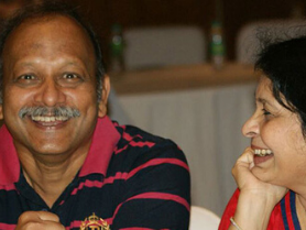 Participant smiling during an evening reflection at the couples coaching in Pune program