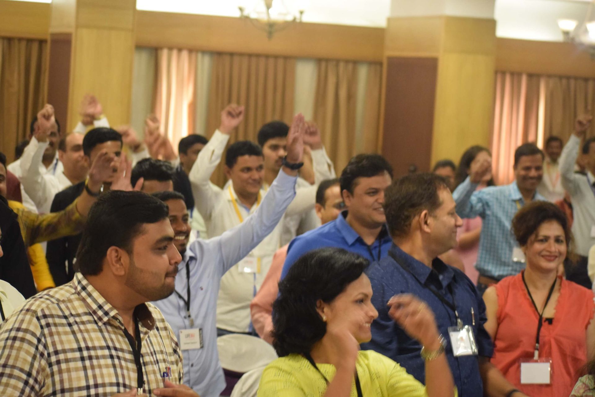 Group mindfulness session led by life coach in Pune during the Life 360 resilience workshop