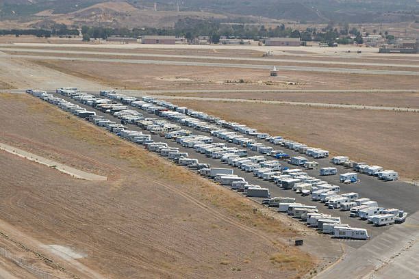 Large Parking Lot Filled With RV — Huntsville, TX — Lakeside Village Storage LLC
