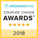 The weddingwire couples ' choice awards logo for 2018