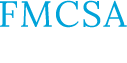 The fmcsa logo is blue and white on a white background.