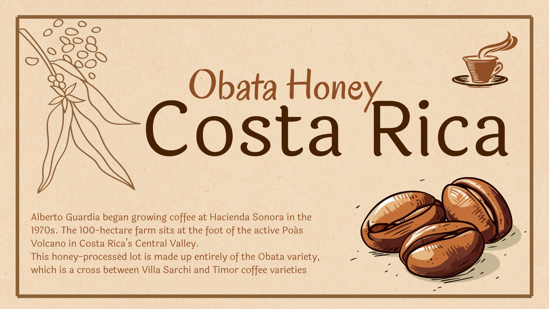 Obata Honey Custom Roast