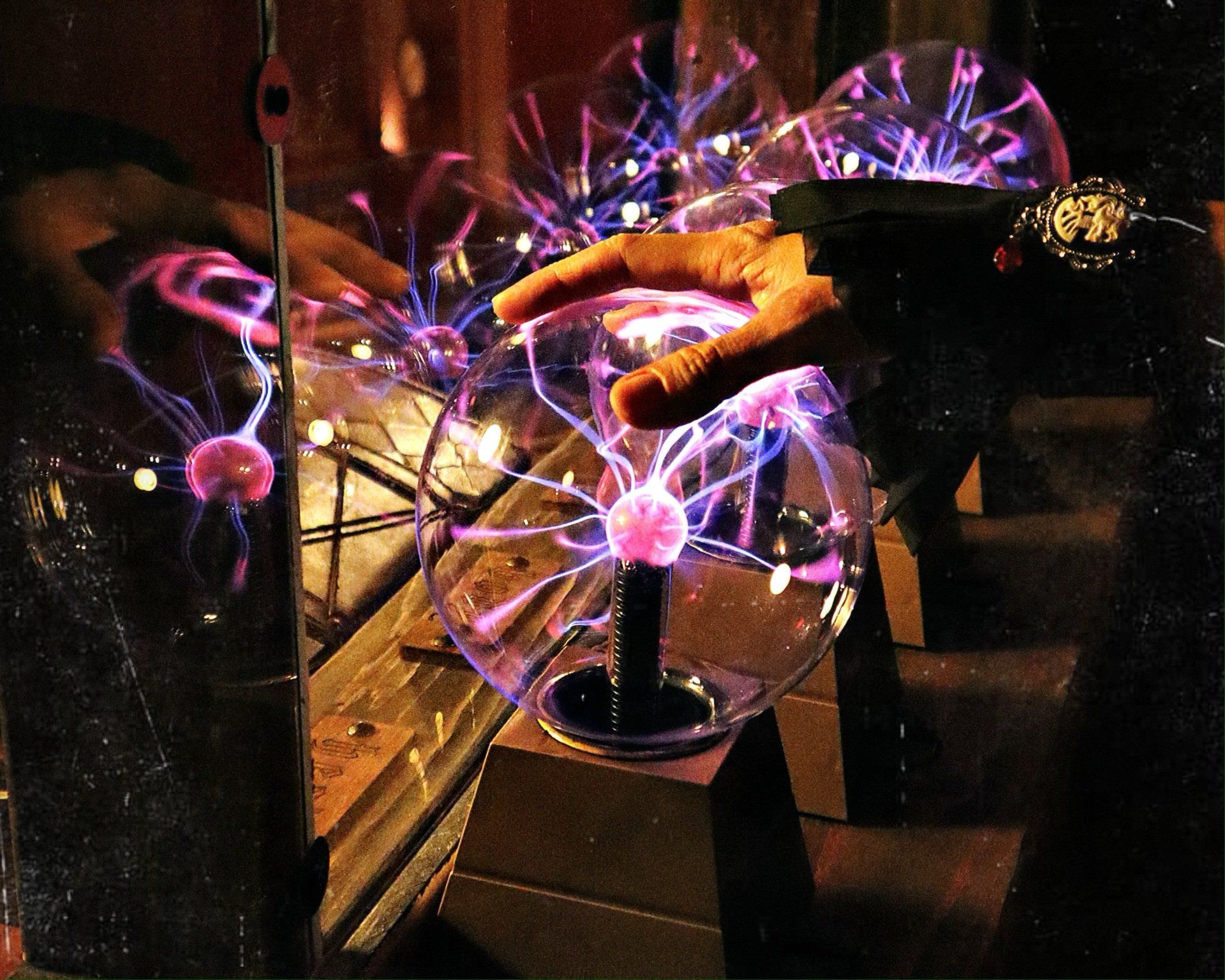 Hint 1: Tesla invented the plasma ball? Or was it Dr. Frankenstein's invention?
