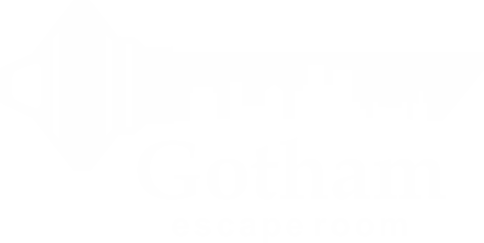 Gotham Escape Room Logo White for rules page