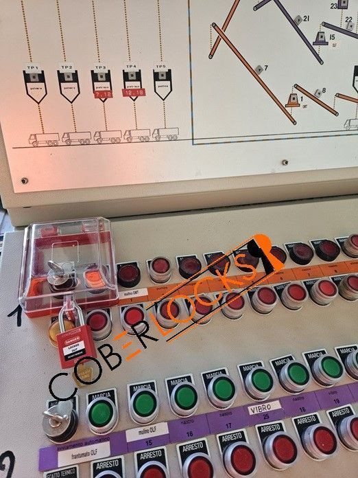 selettore chiave pulsante manuale automatico pulpito linea sezionatore